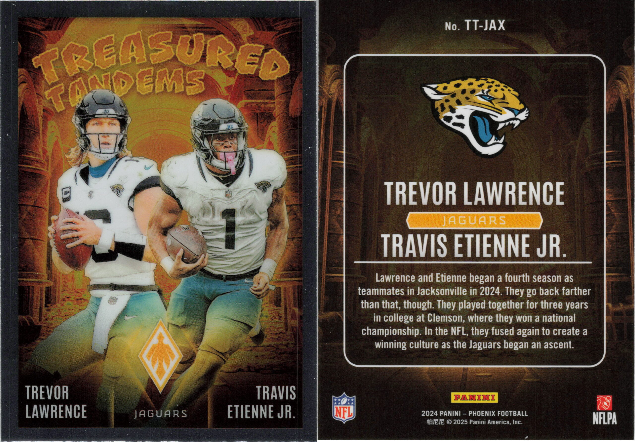 Trevor Lawrence / Travis Etienne Jr. 2024 Panini Phoenix