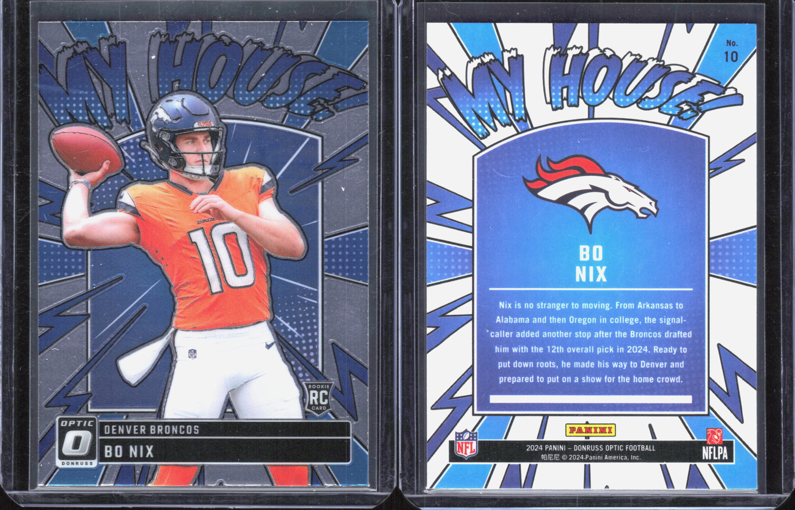 Bo Nix 2024 Donruss Optic