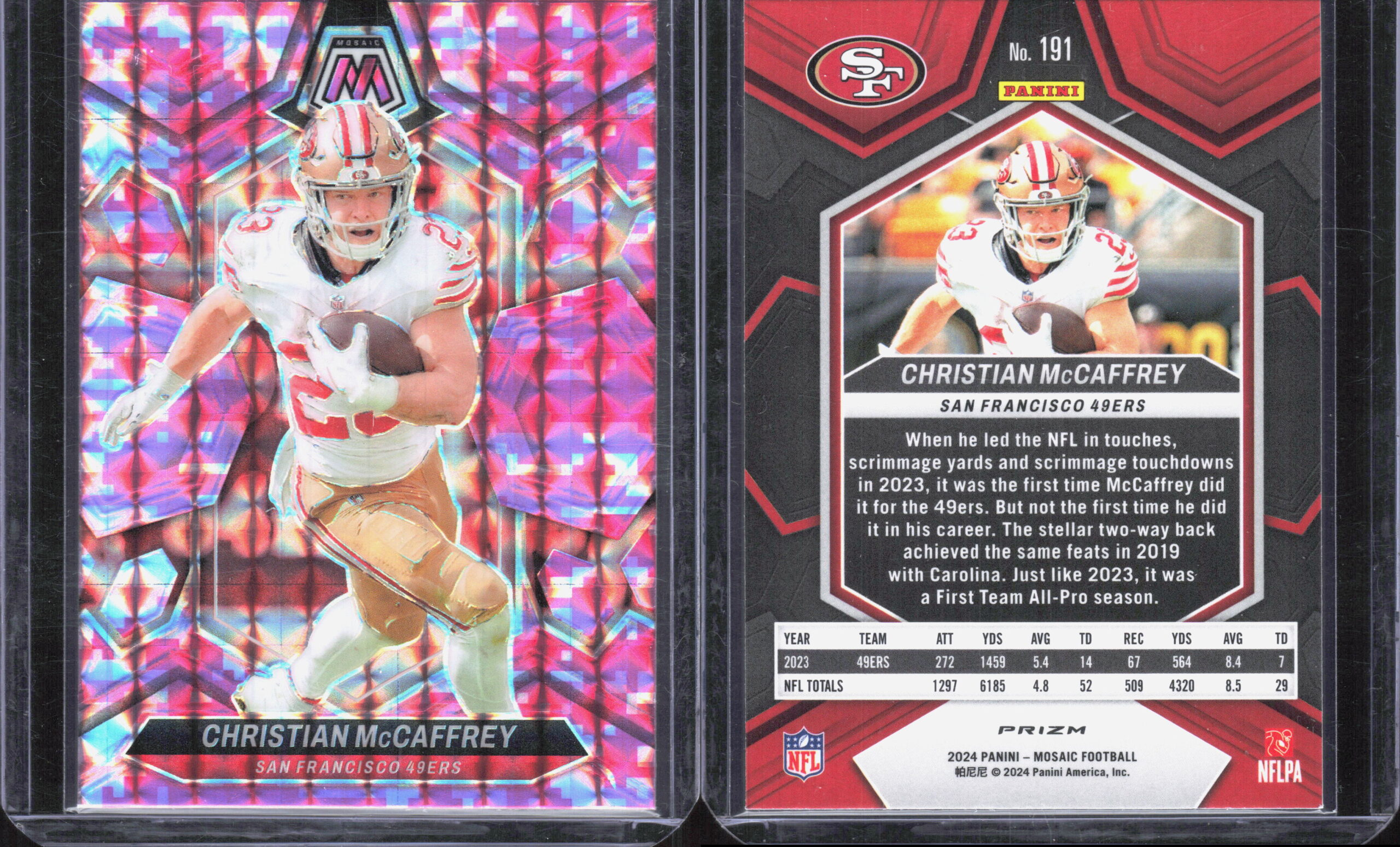 Christian McCaffrey card