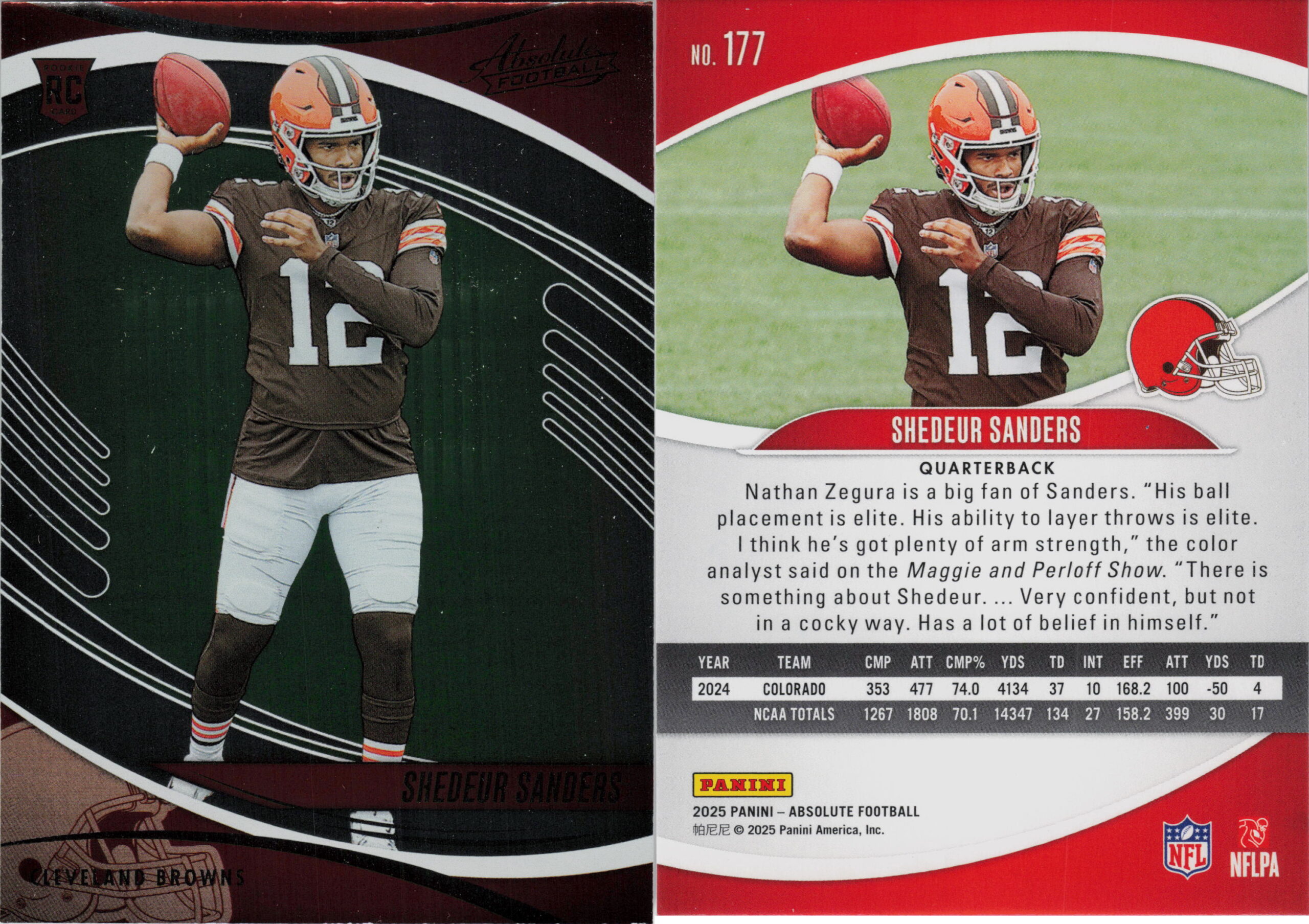 Shedeur Sanders card