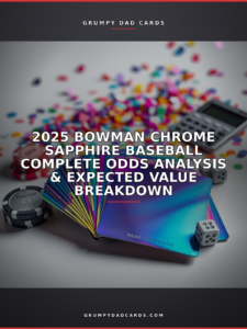Featured image for "2025 Bowman Chrome Sapphire Baseball Complete Odds Analysis & Expected Value Breakdown" - Grumpy Dad Cards