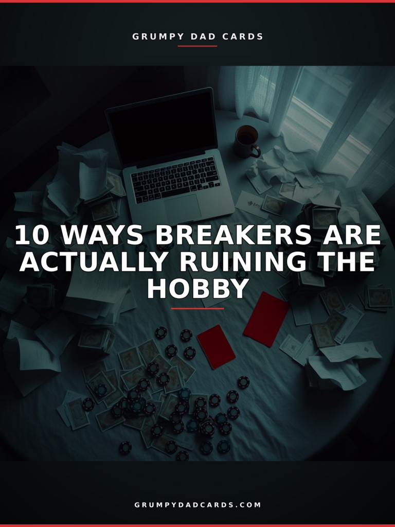 Featured image for "10 Ways Breakers Are Actually Ruining the Hobby" - Grumpy Dad Cards