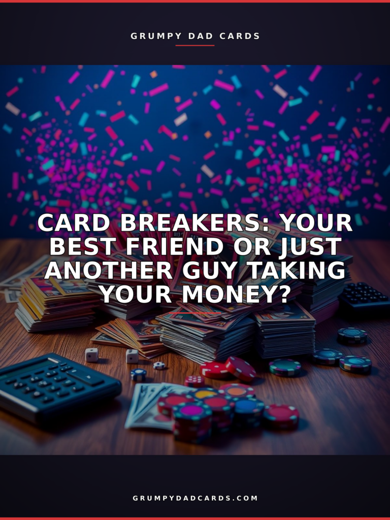 Featured image for "Card Breakers: Your Best Friend or Just Another Guy Taking Your Money?" - Grumpy Dad Cards