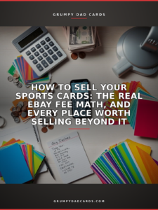 Featured image for "How to Sell Your Sports Cards: The Real eBay Fee Math, and Every Place Worth Selling Beyond It" - Grumpy Dad Cards